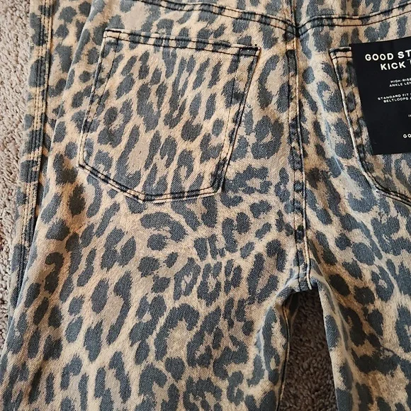 NWT GOOD AMERICAN LEOPARD JEANS - Picture 6 of 6
